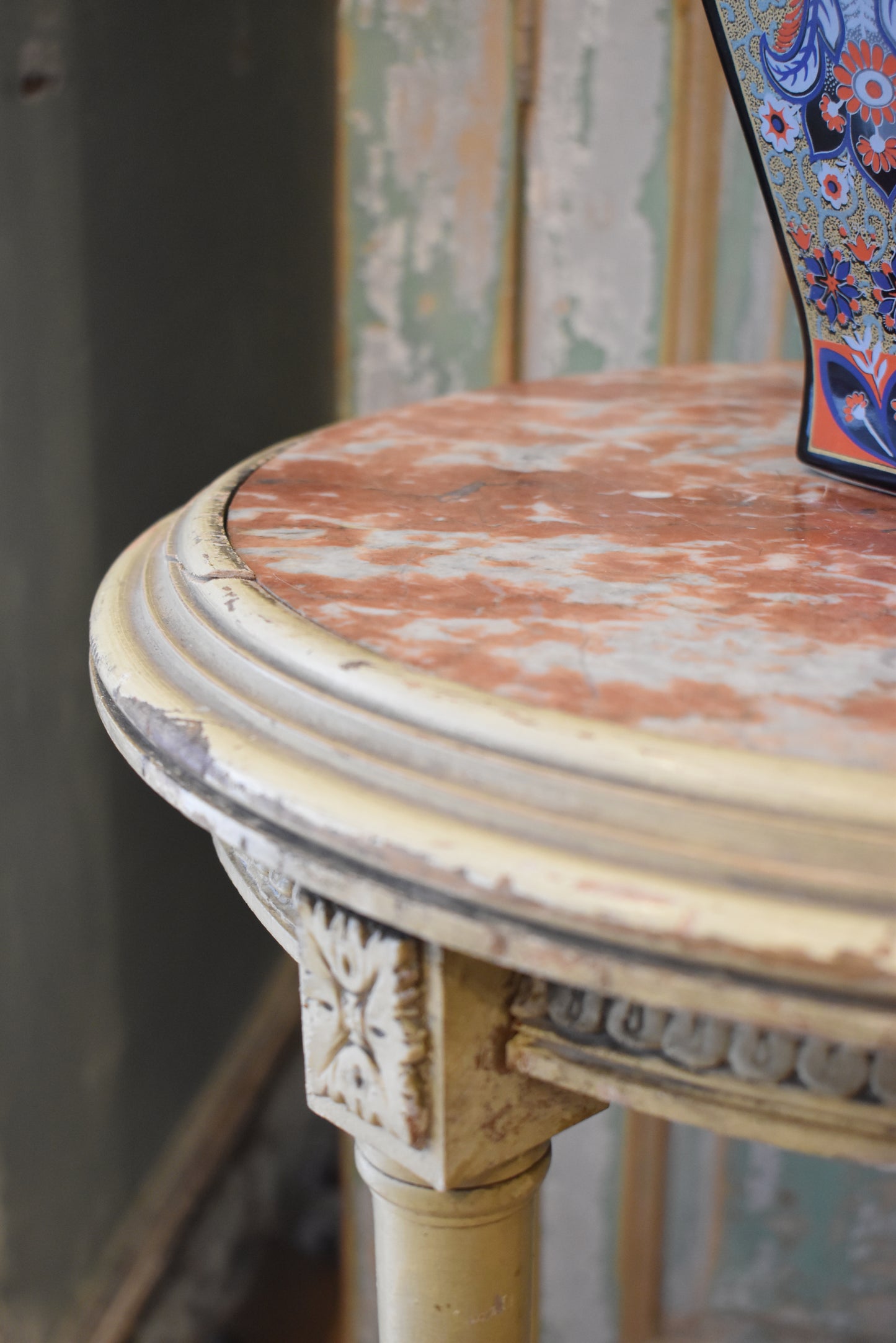 French Marble Topped Table