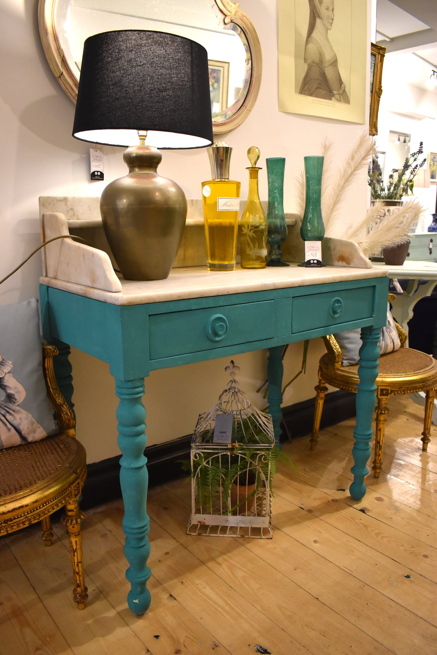 Victorian Marble Topped Wash Stand