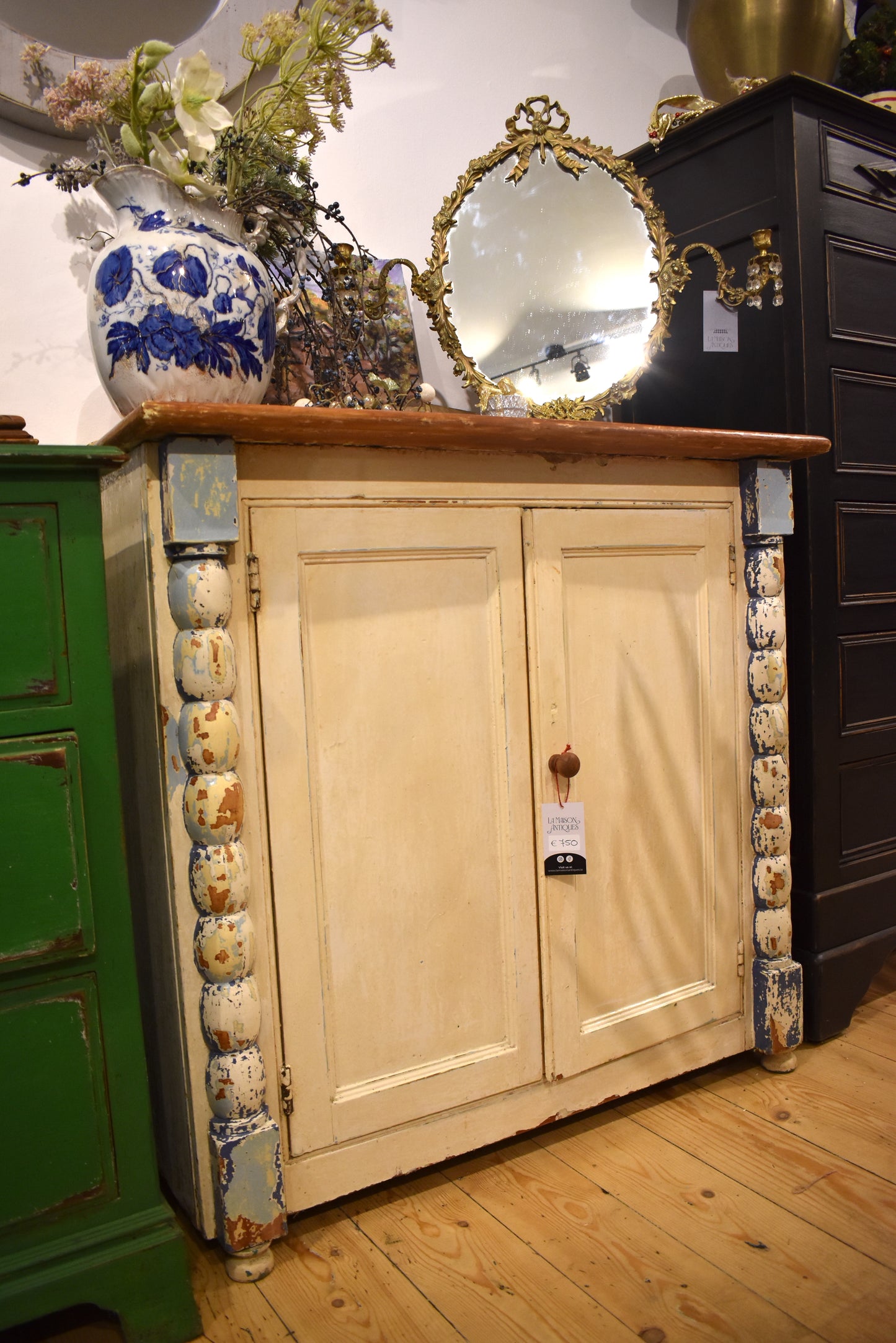 Antique Painted Sideboard