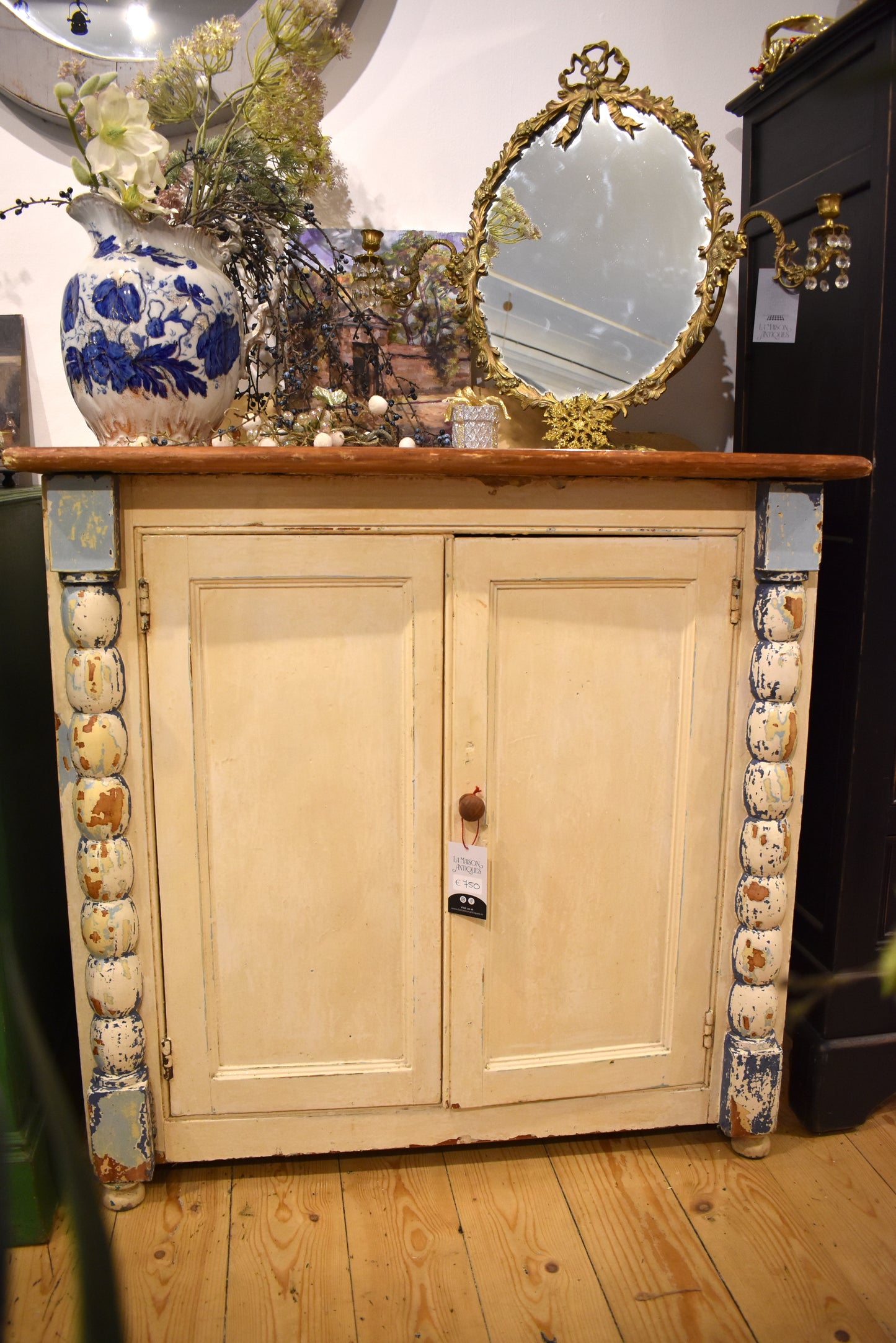 Antique Painted Sideboard