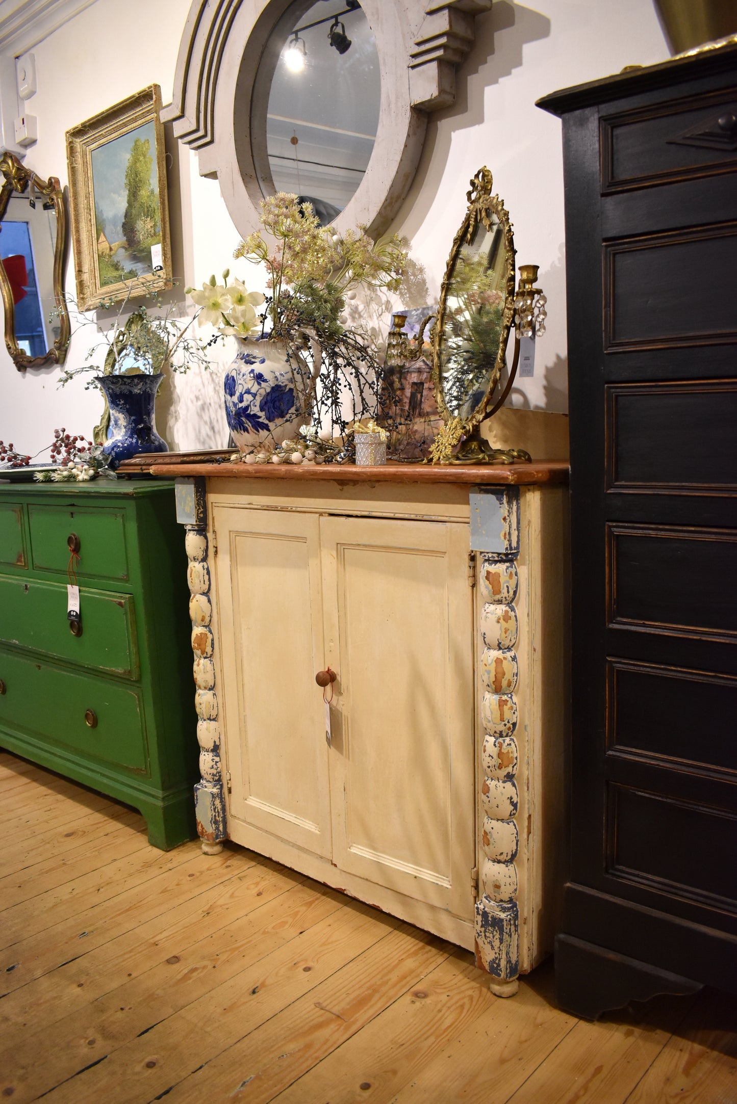 Antique Painted Sideboard