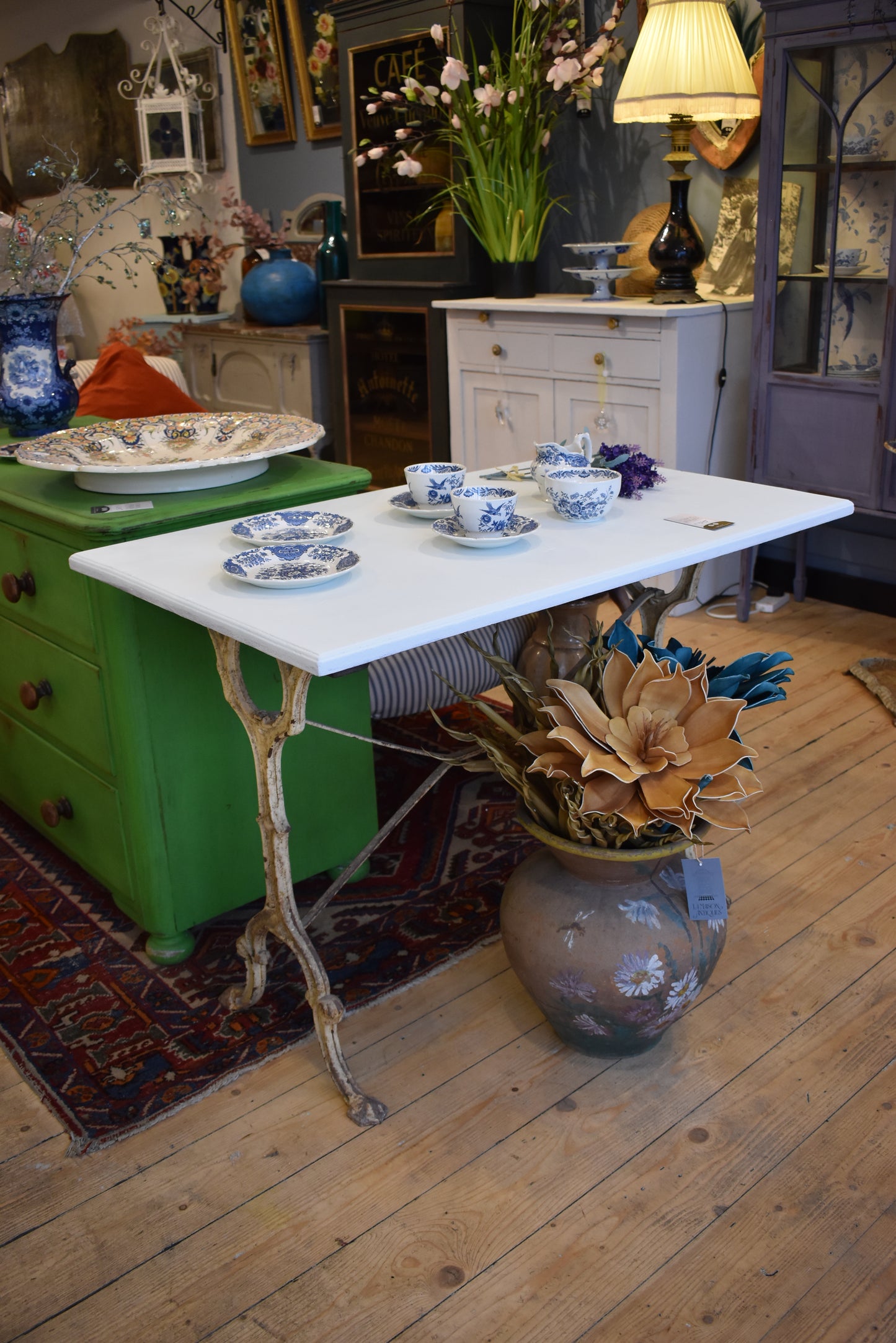 Antique French Cast Iron Table