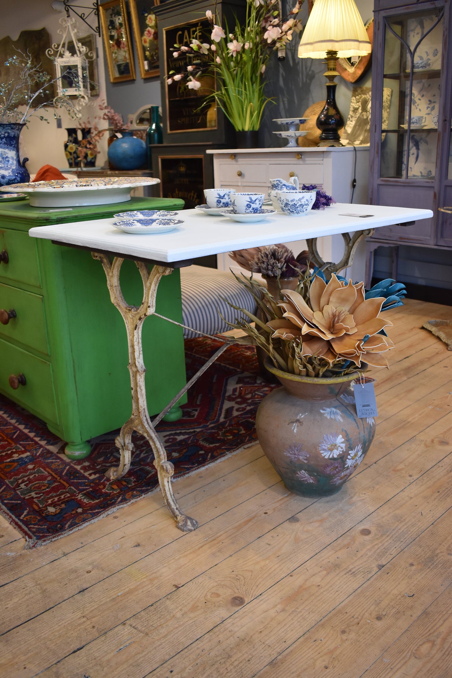 Antique French Cast Iron Table
