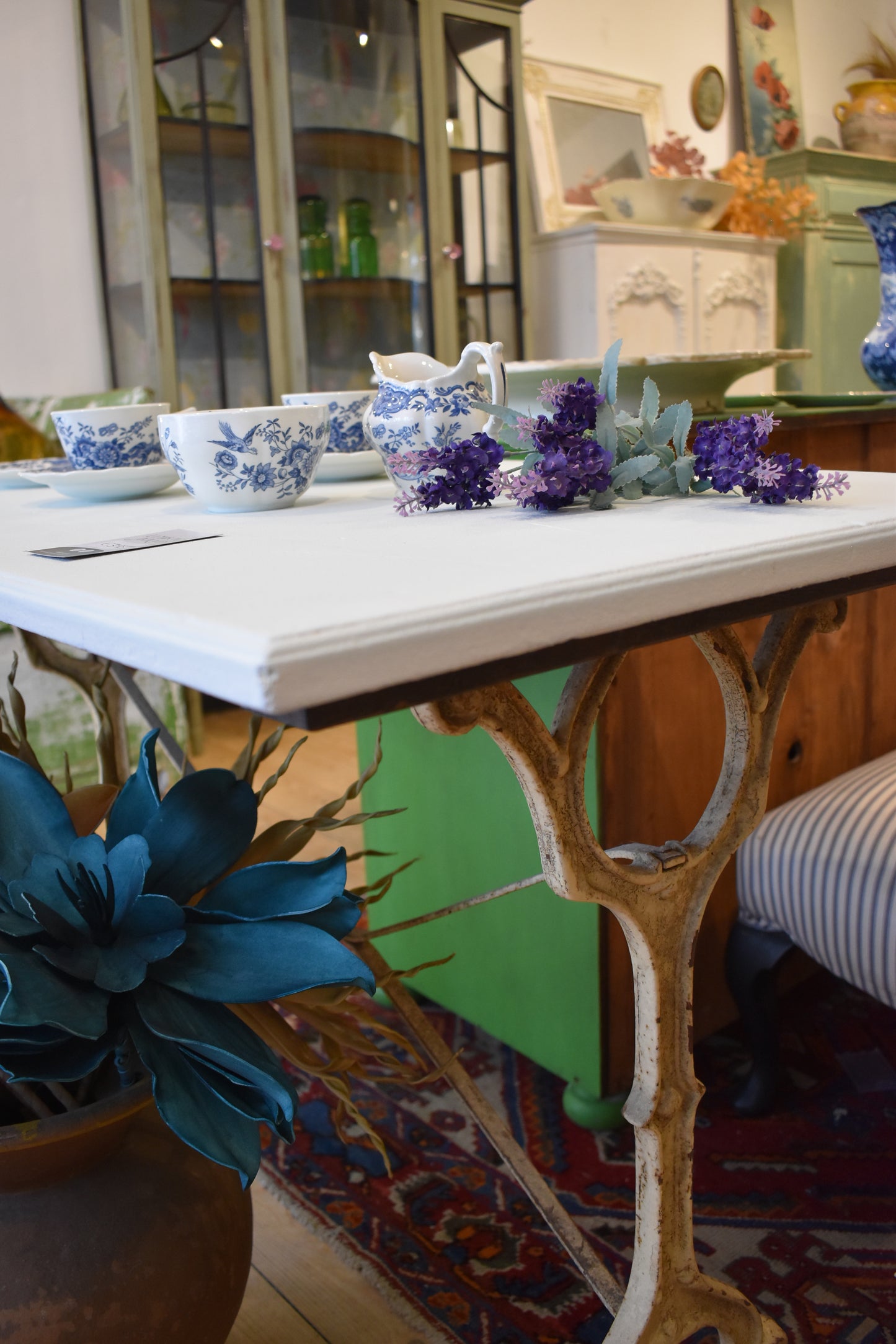 Antique French Cast Iron Table