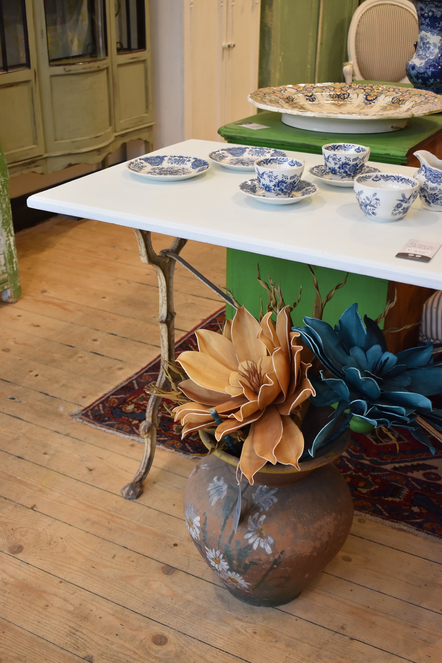 Antique French Cast Iron Table