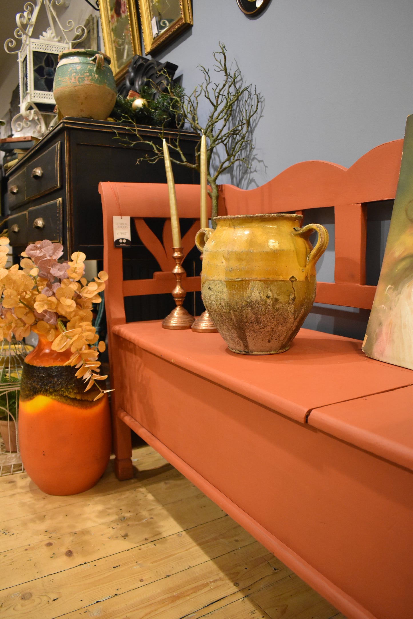 Vintage Painted Bench