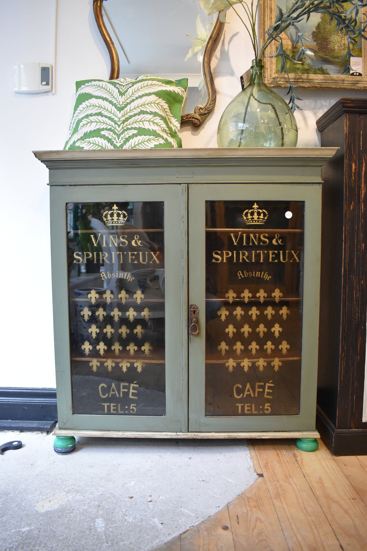 Antique French Painted Cabinet