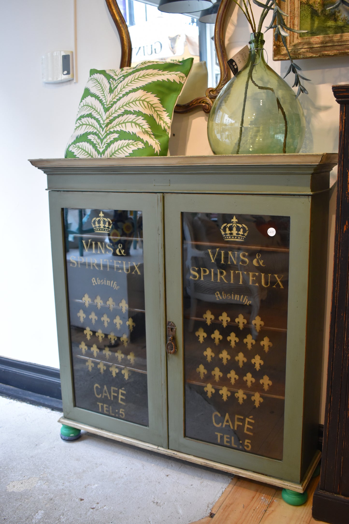 Antique French Painted Cabinet