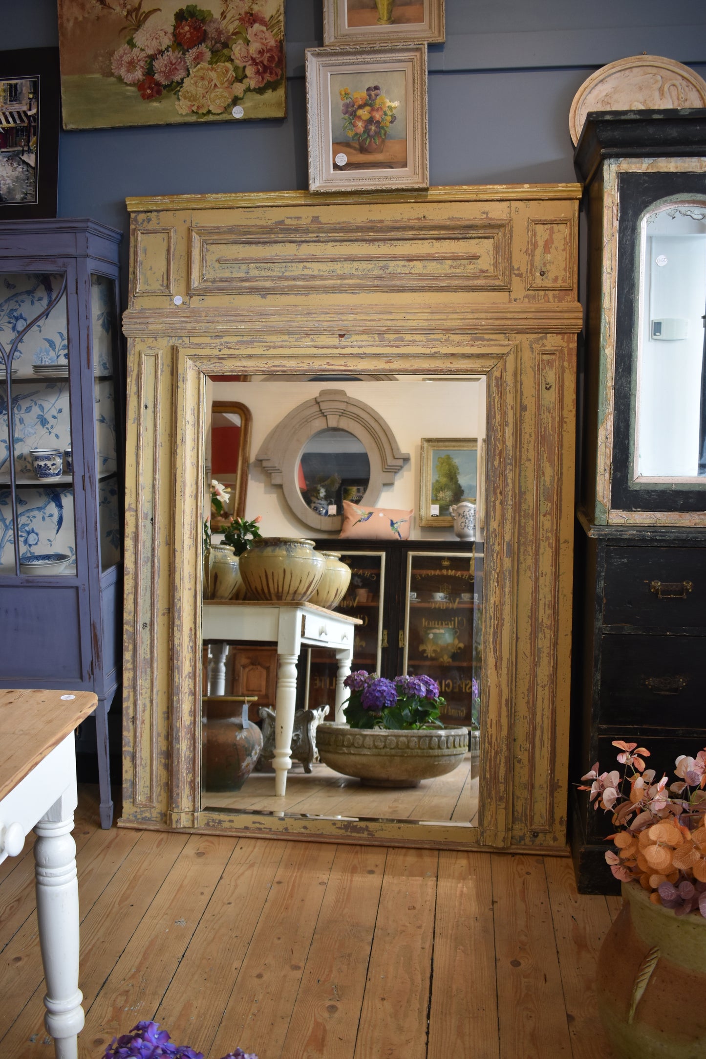 Old French Pine Mirror
