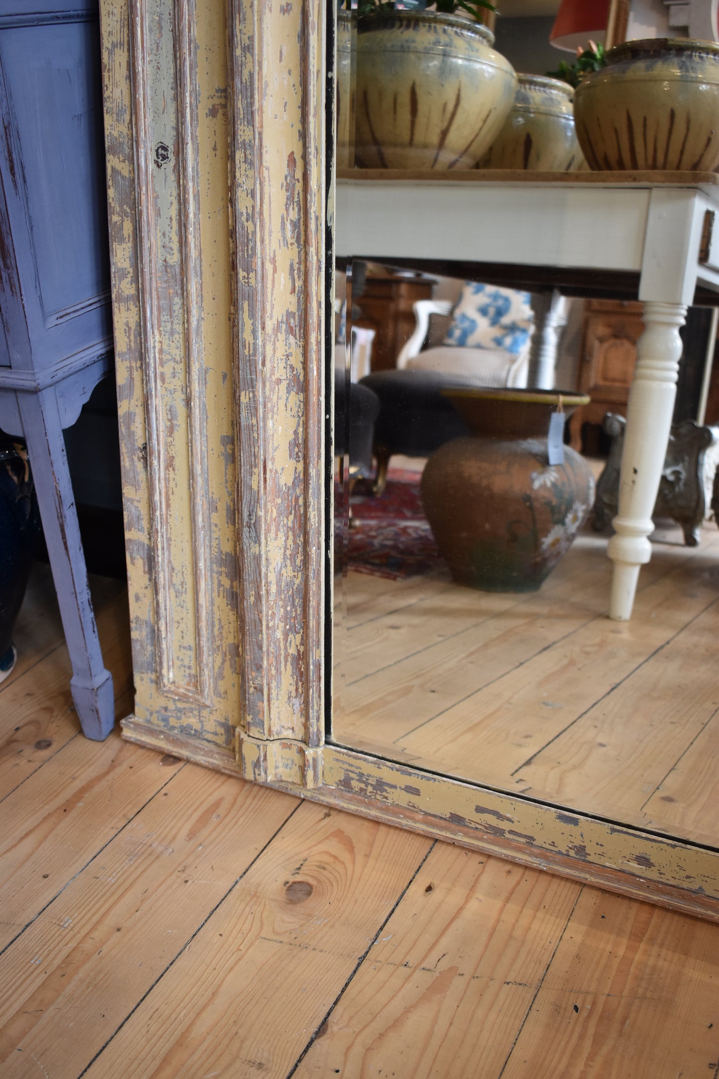Old French Pine Mirror