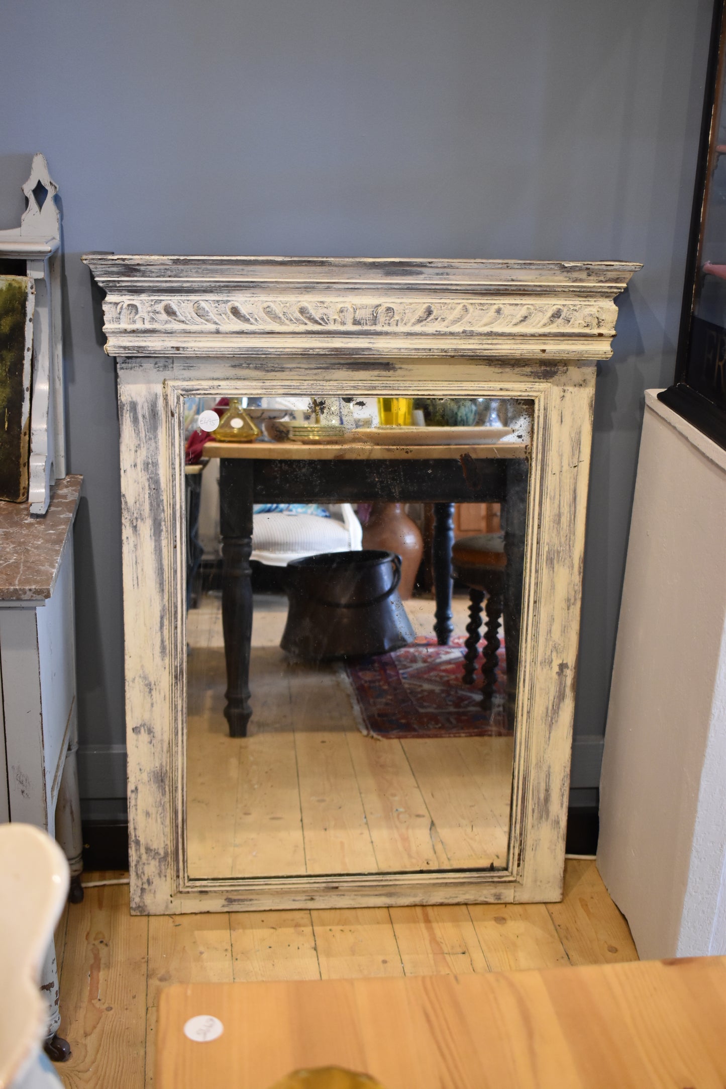 Lovely Old Distressed French Mirror