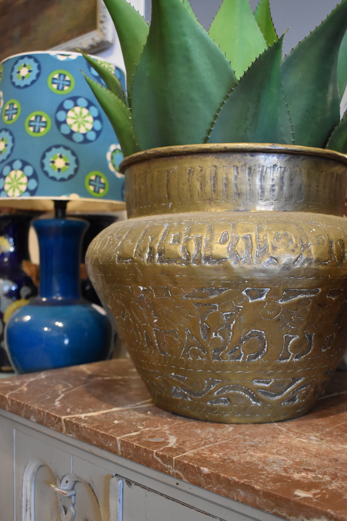Old Brass Planters