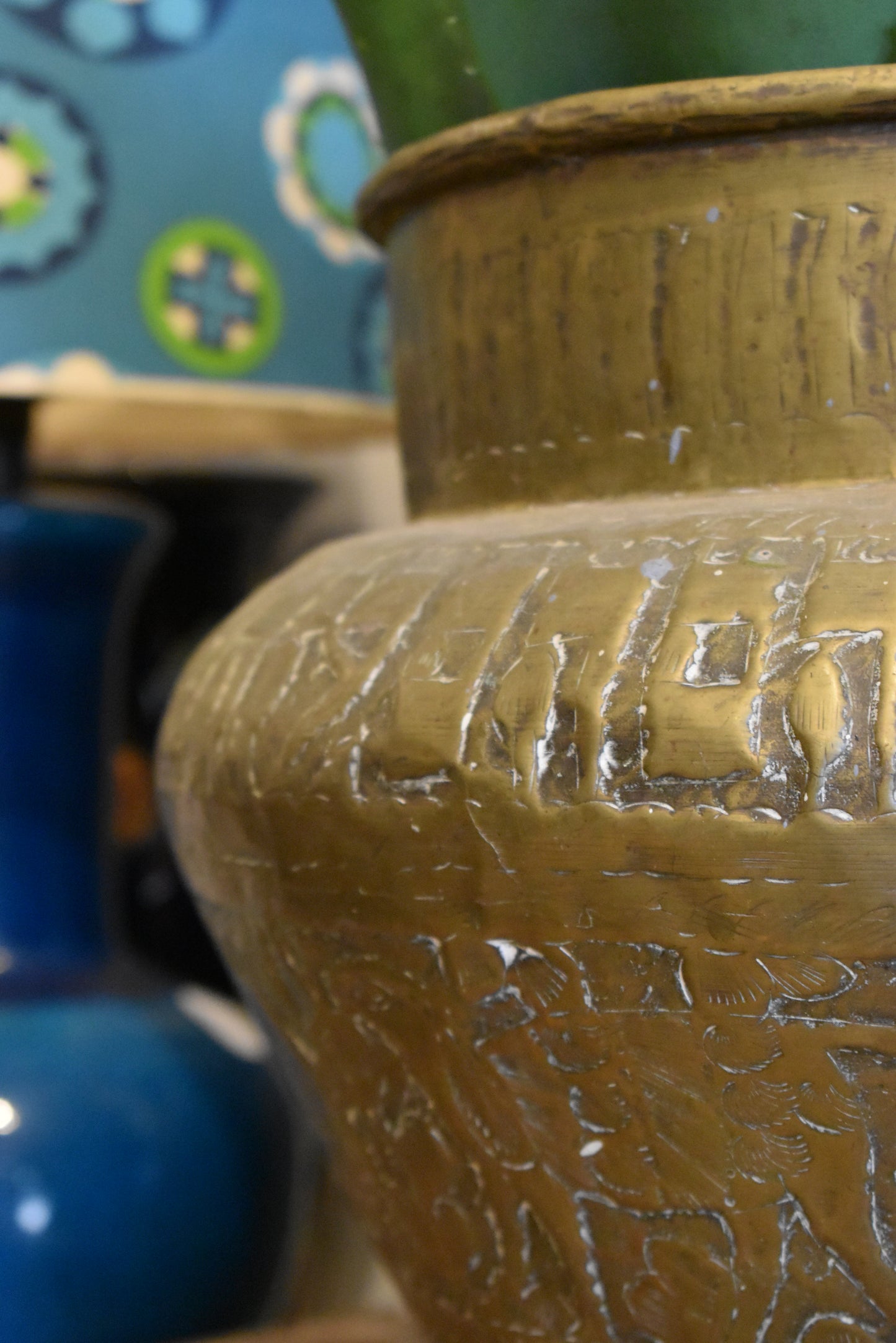 Old Brass Planters