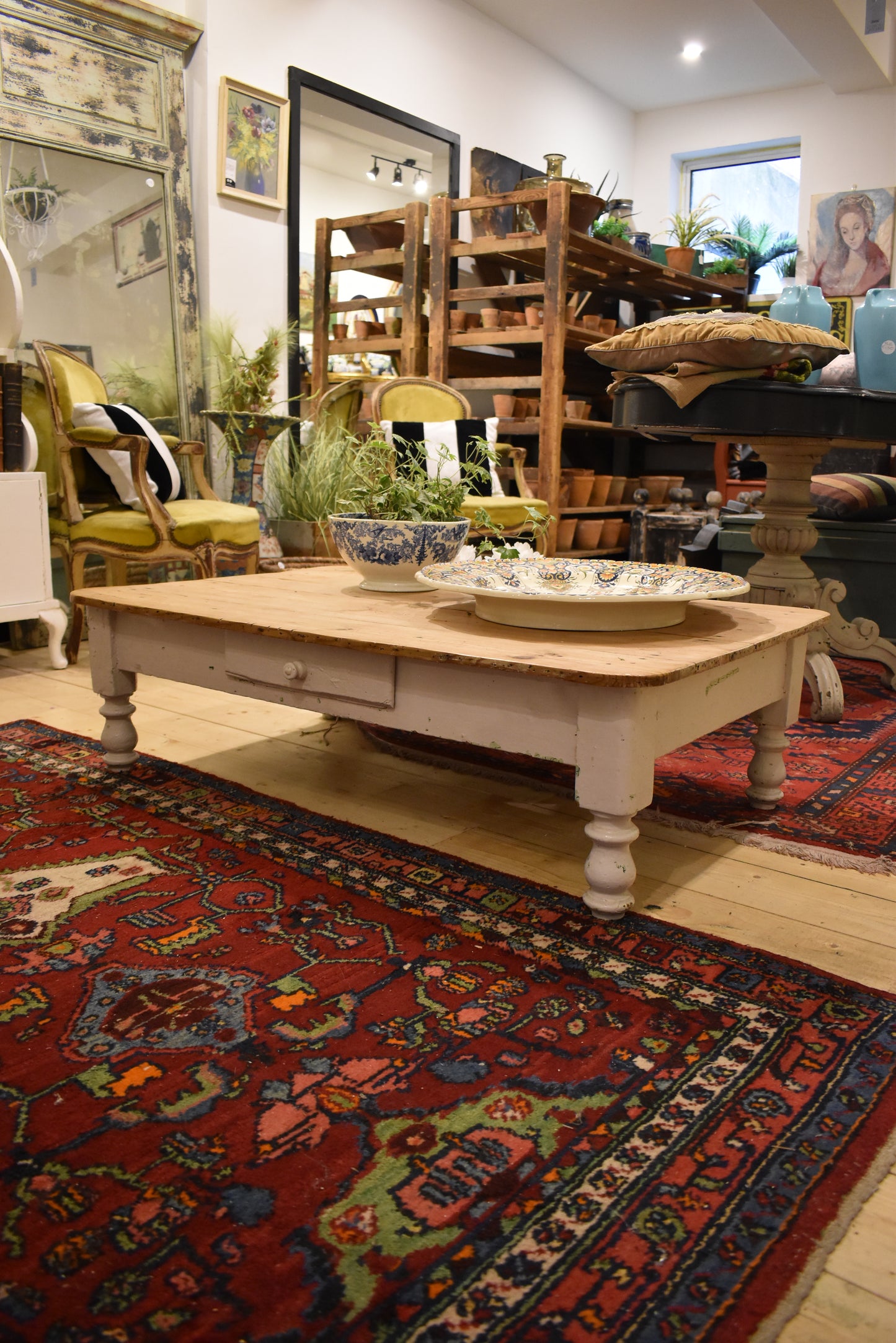 Victorian Pine Coffee Table