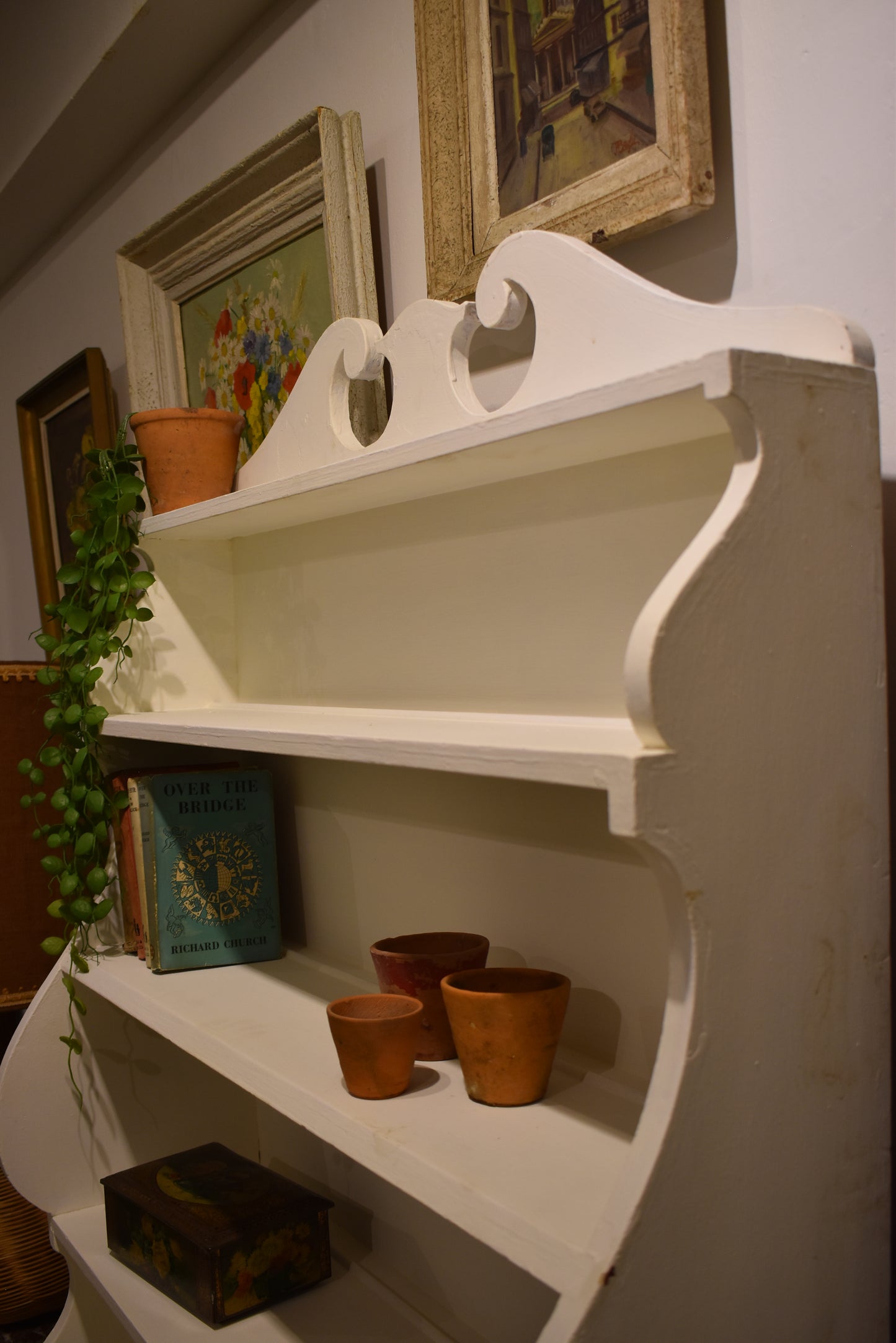 Lovely Old Waterfall Bookcase