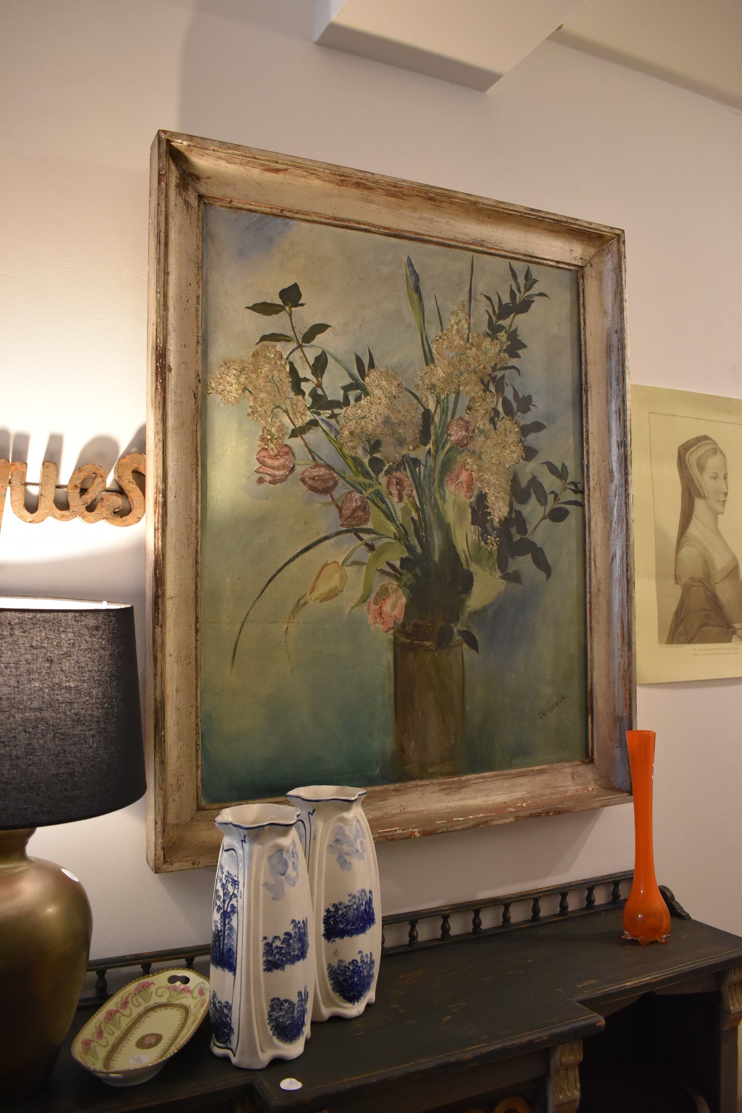 Lovely Old French Oil Painting