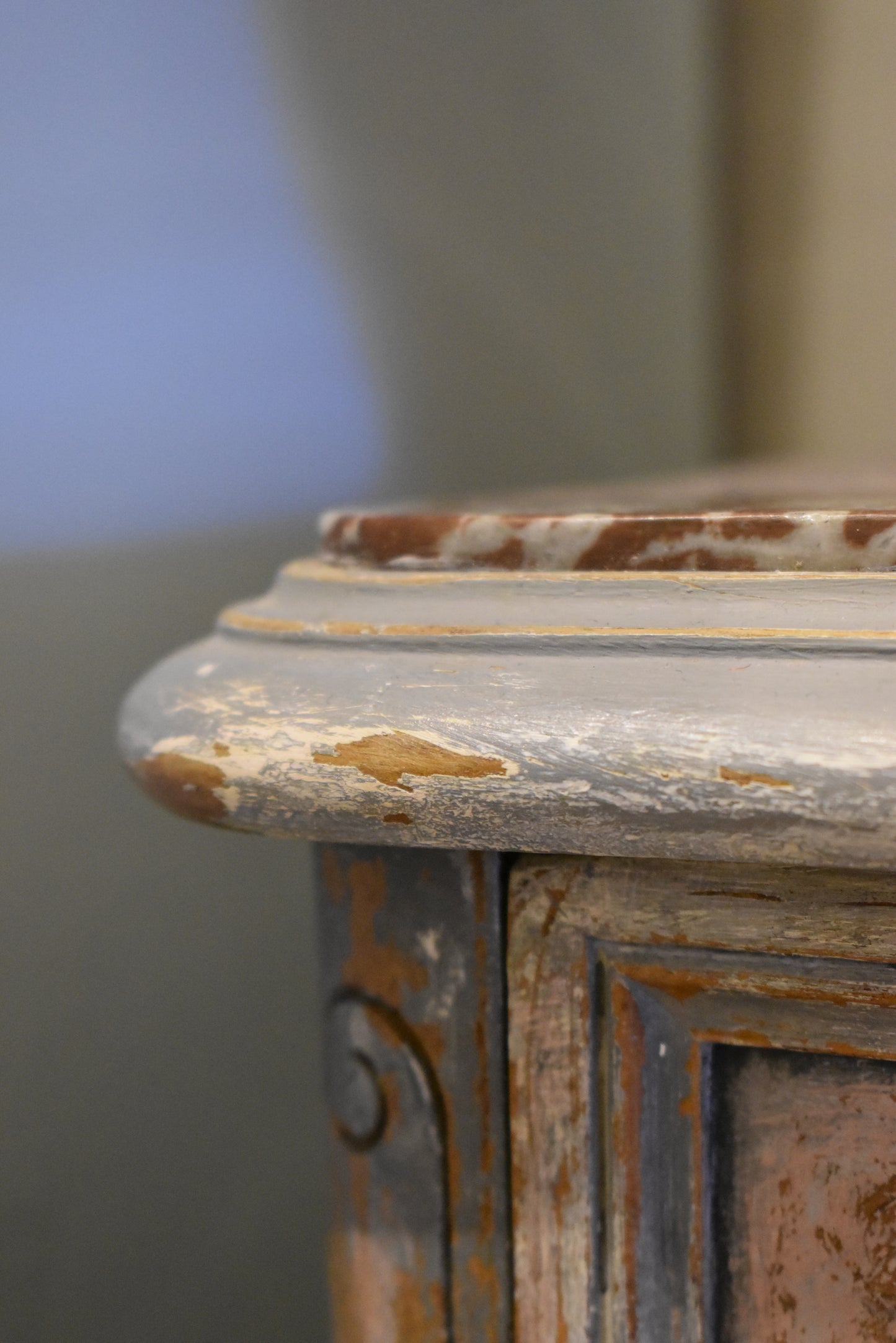 Pair of French Marble Topped Lockers