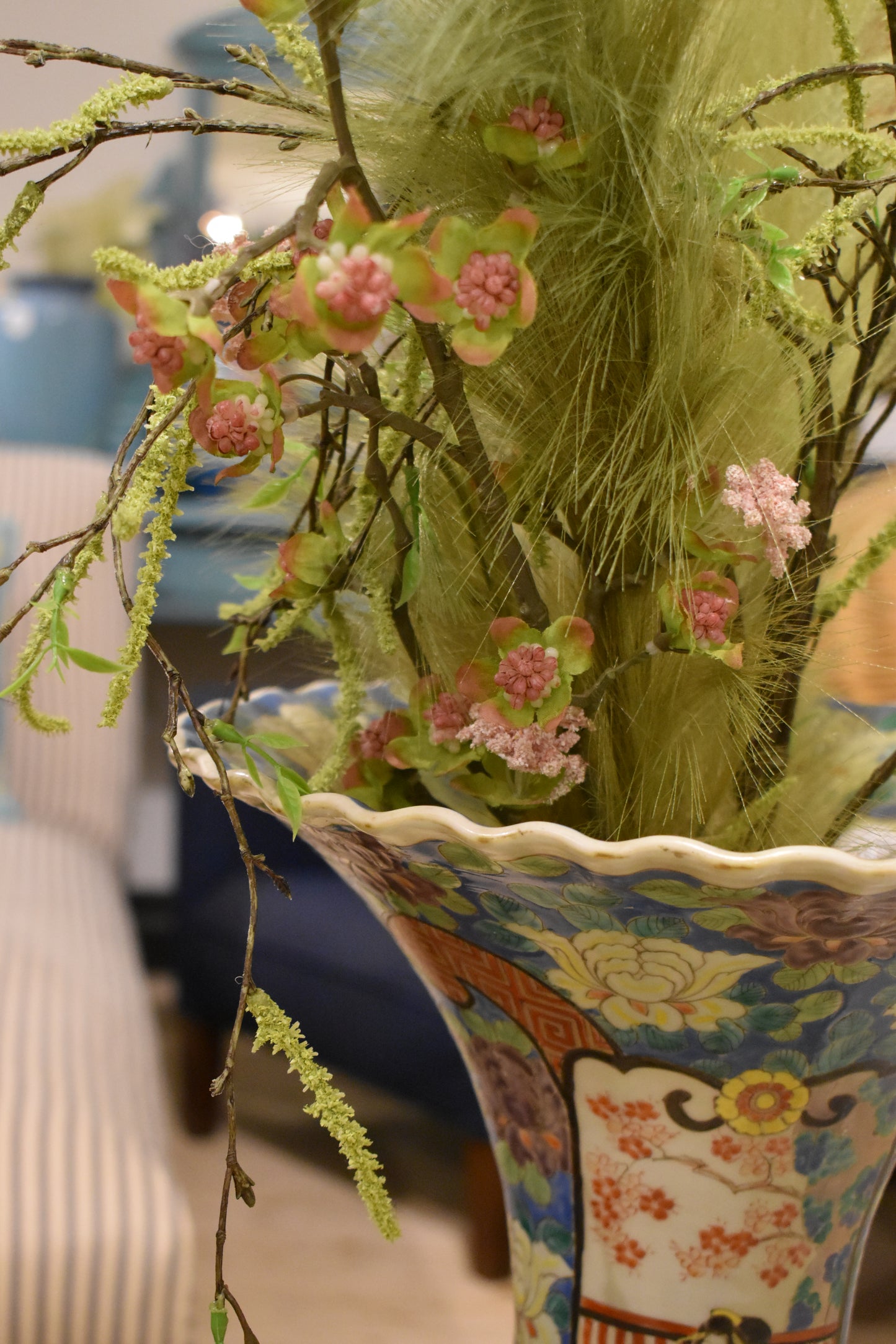 Lovely Detailed Japanese Floor Vase