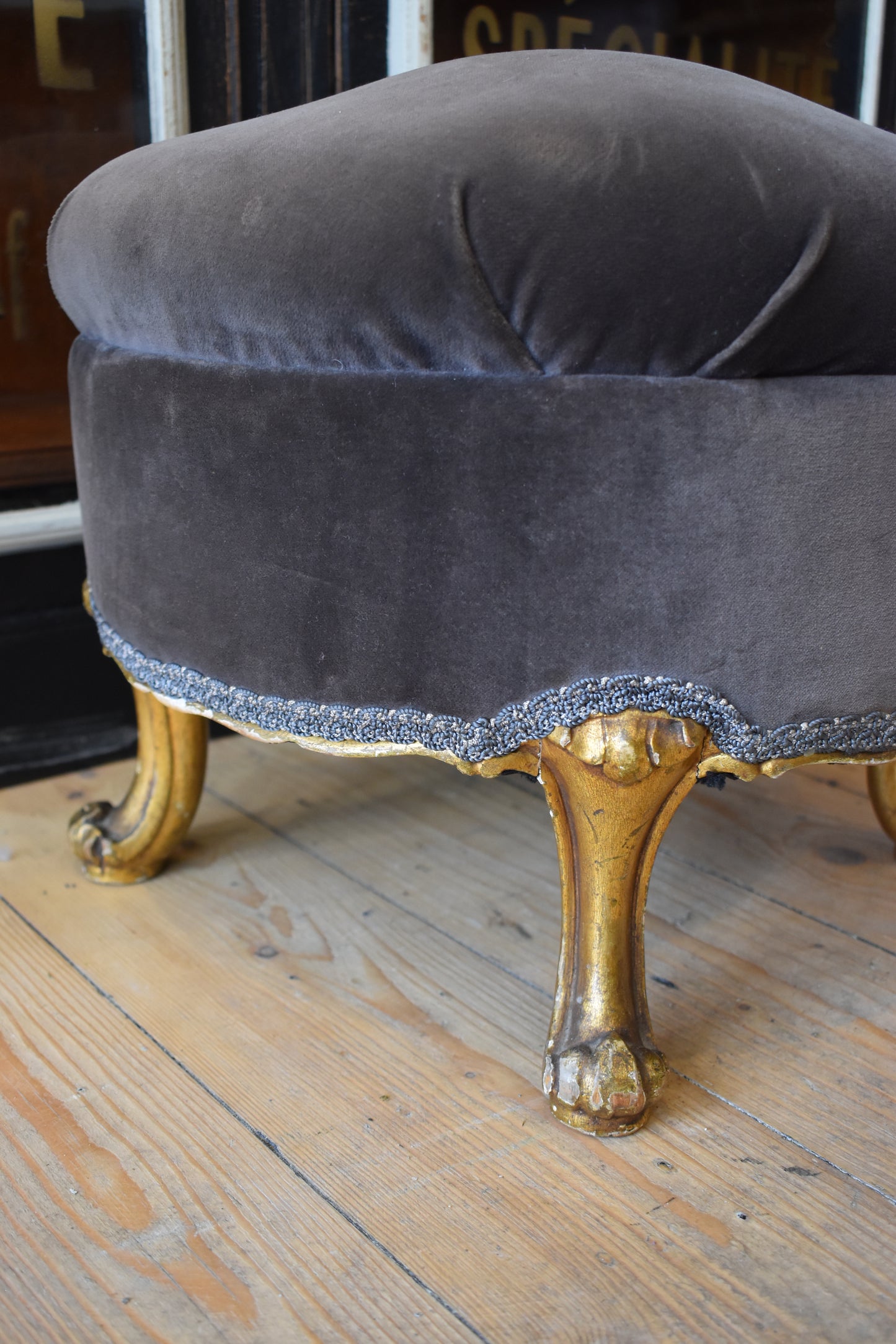 Pair of French Pouffes