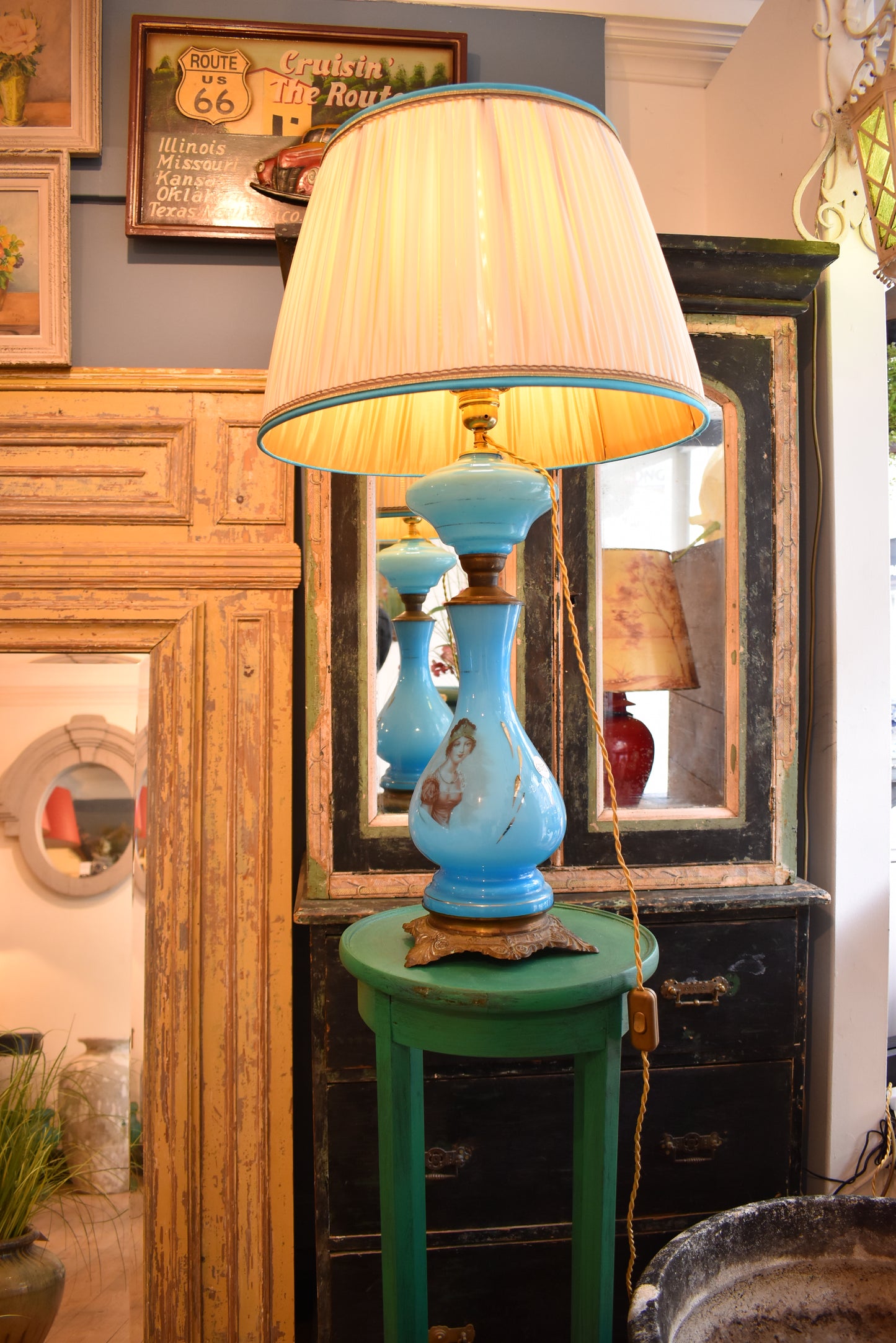 Blue Decorative Table Lamp