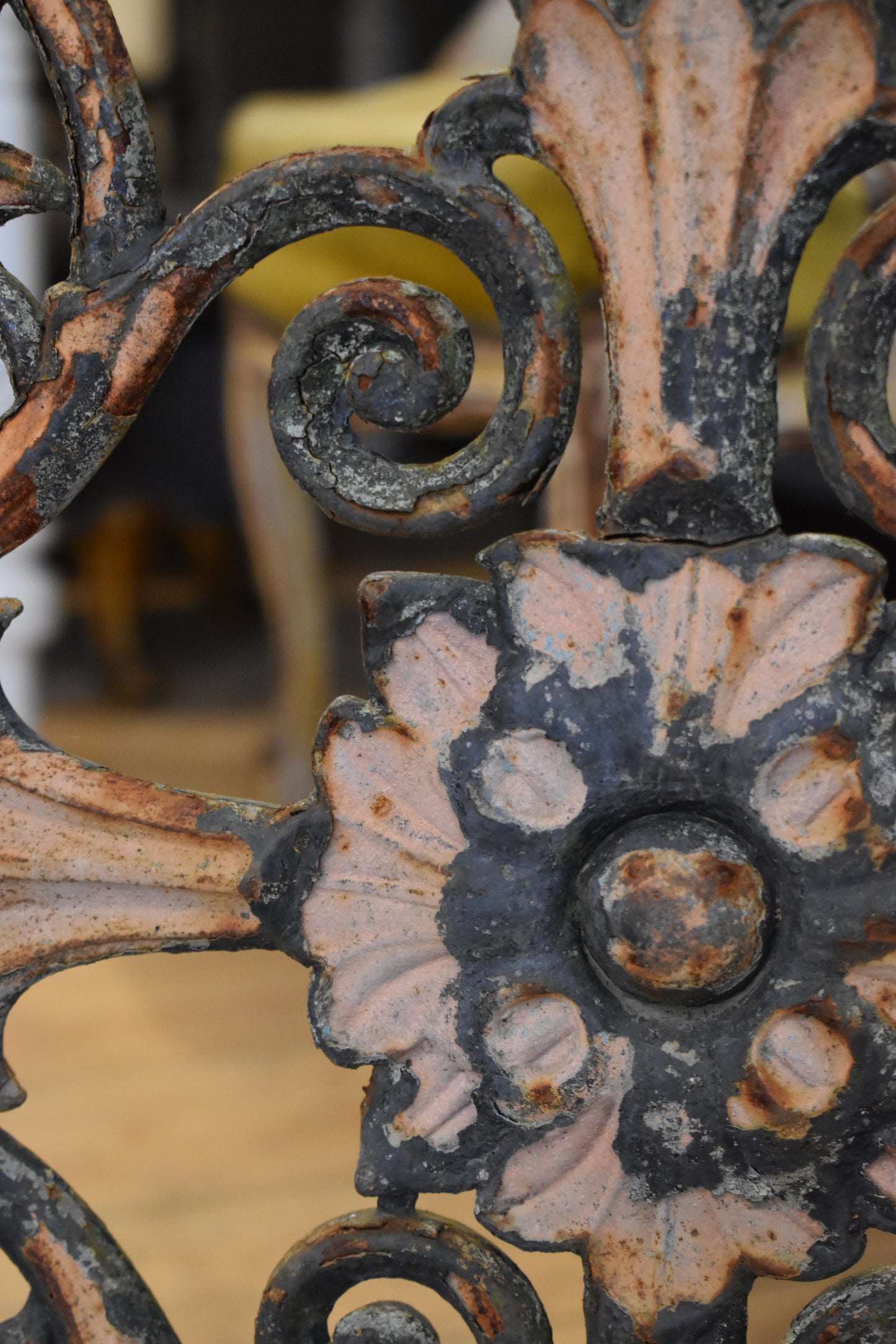 Detailed French Cast Iron Fire Screen