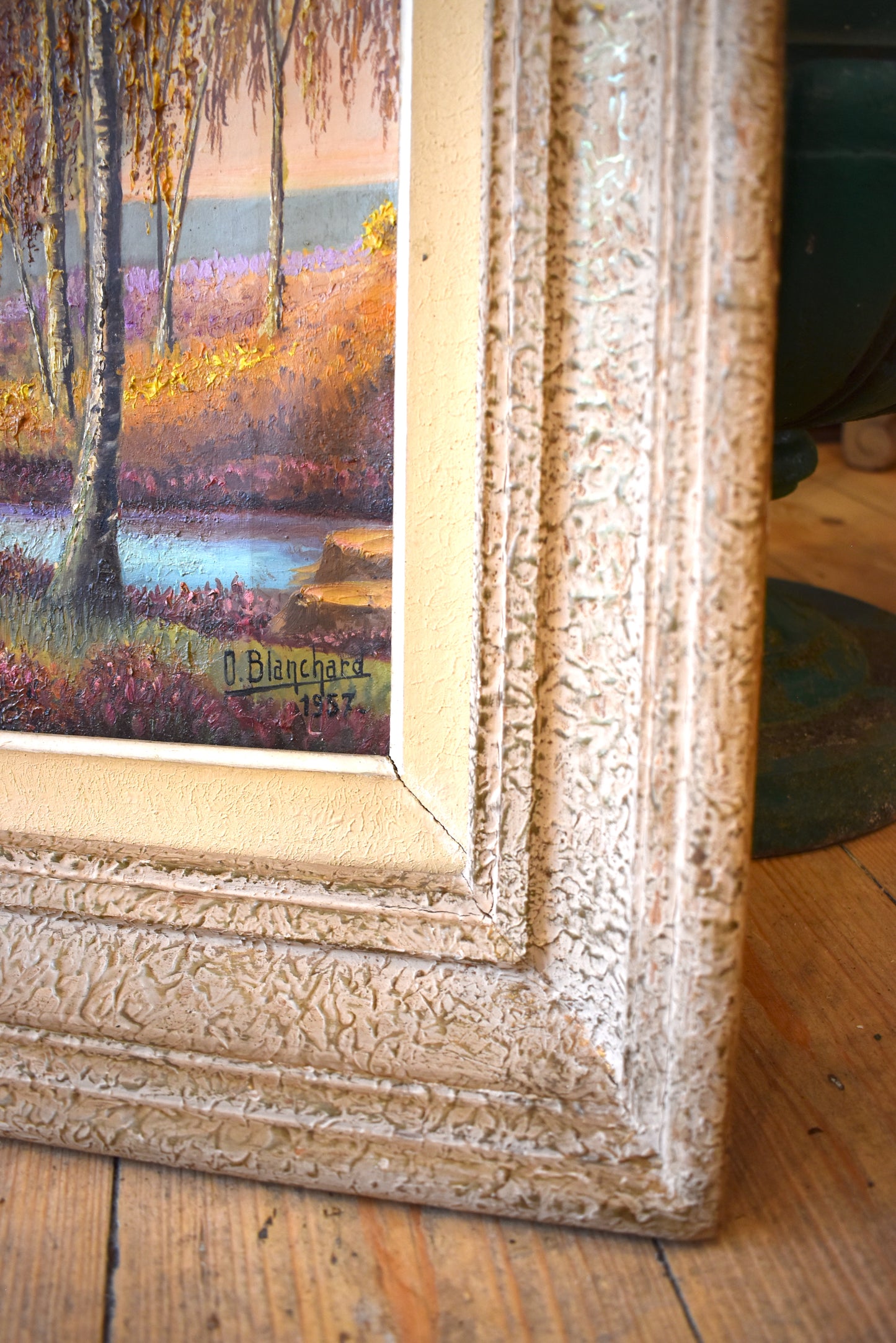 French Old Painting of Landscape