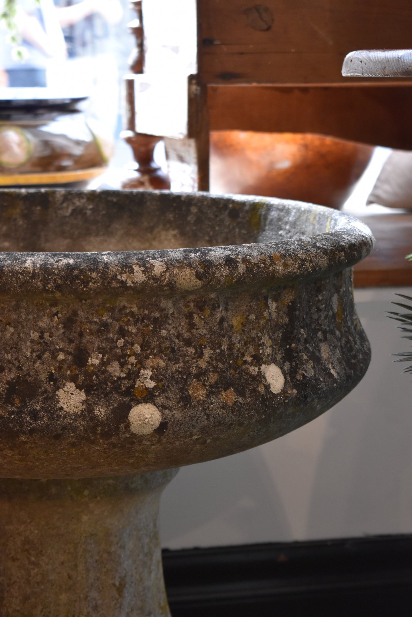 French Stone Planter / Bird Bath