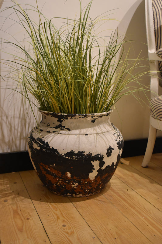 Lovely Old French Painted Plant Pot