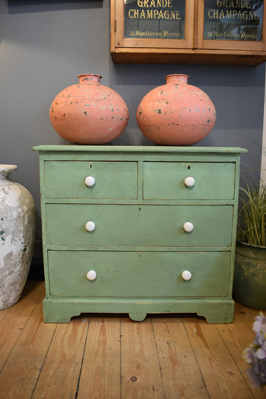 Victorian Chest of Drawers in Mint