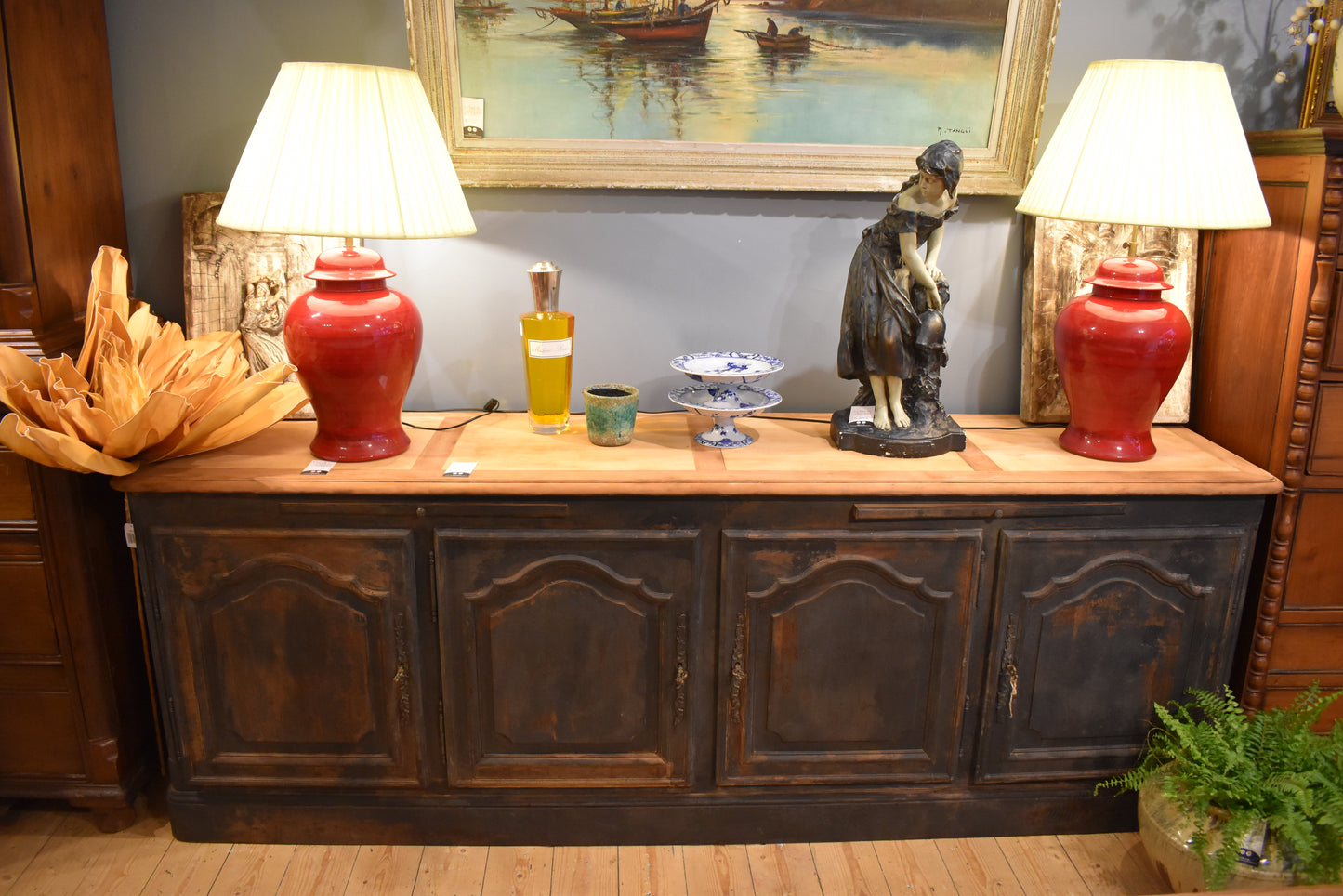 Large Old French Sideboard