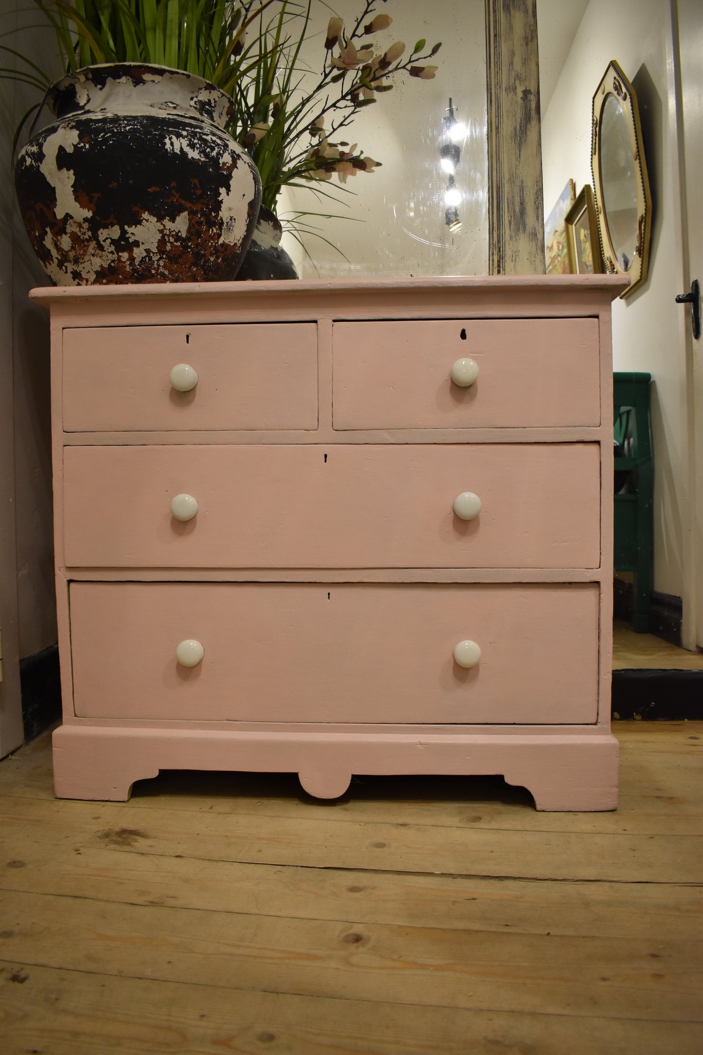 Pastel Pink Chest of Drawers