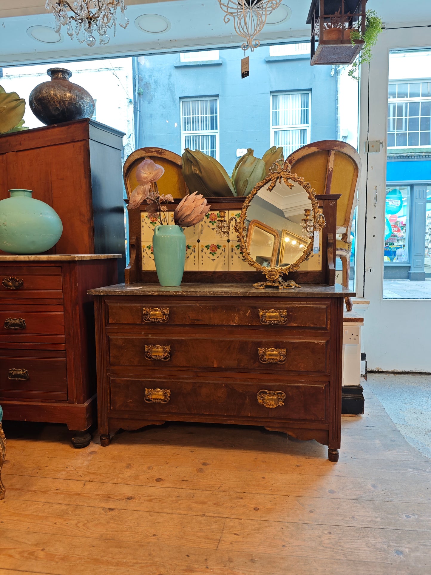 Old French Marble Washstand