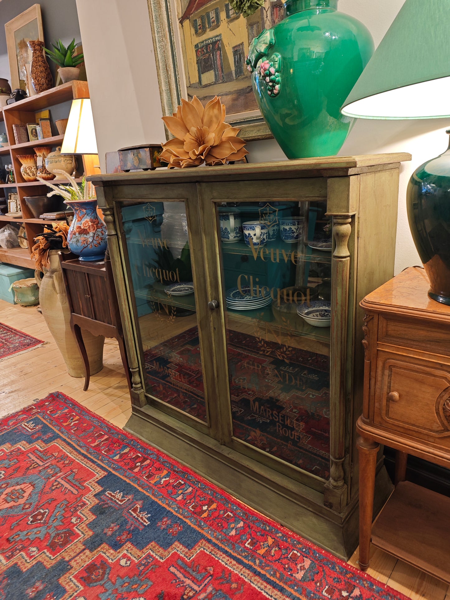 Old French Painted Cupboard
