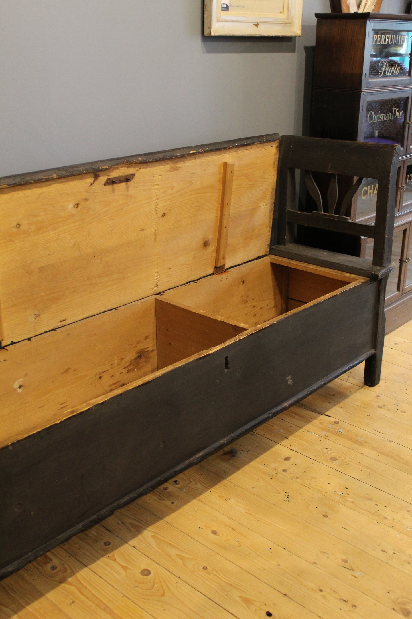 French Black Bench