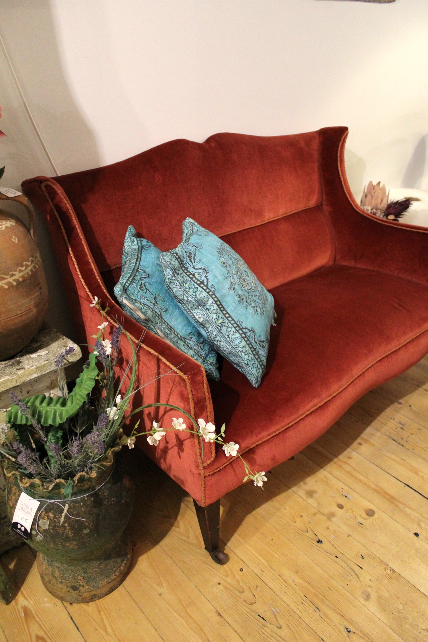 Antique French Red Sofa