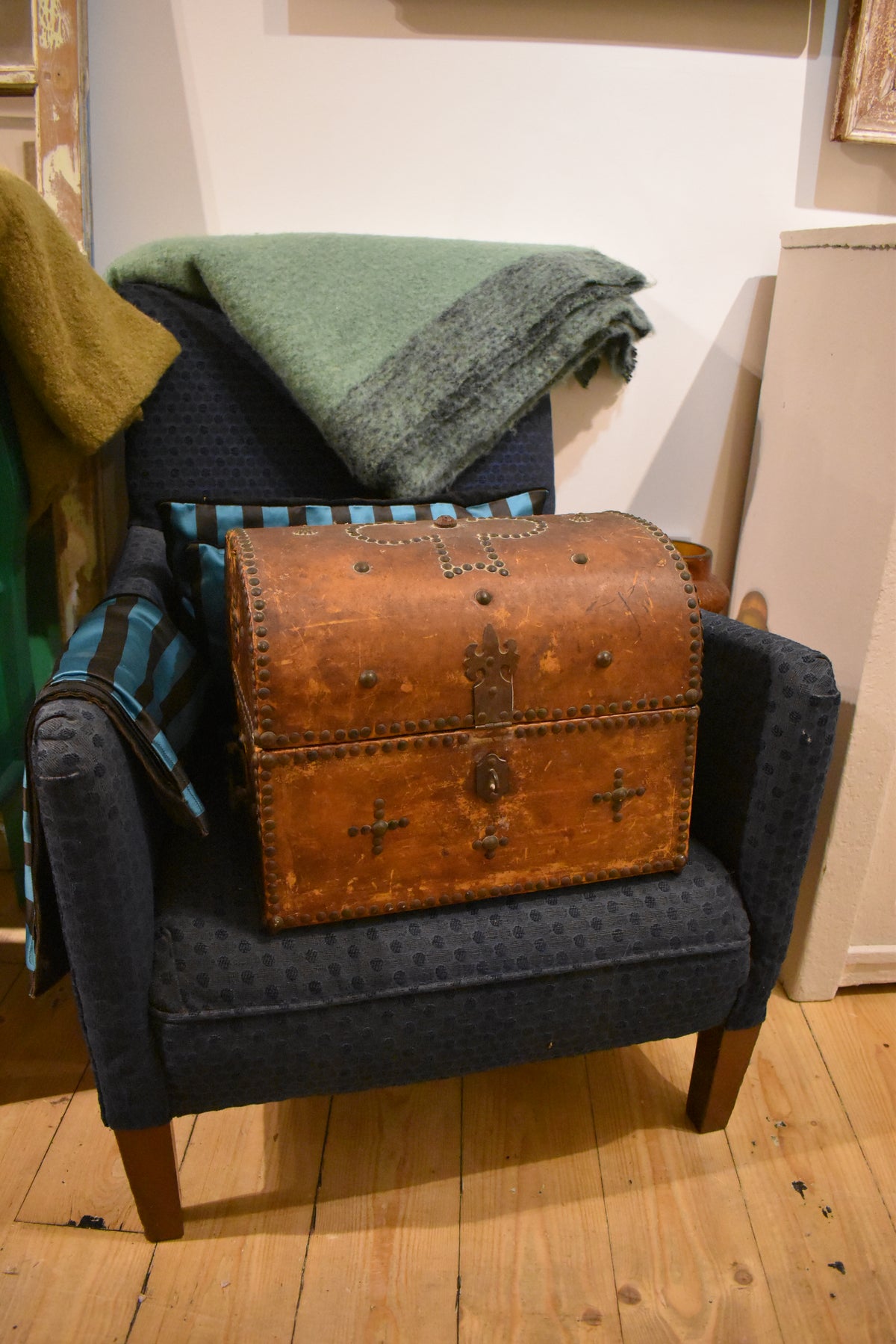 Old Decorative French Chest with Detailing