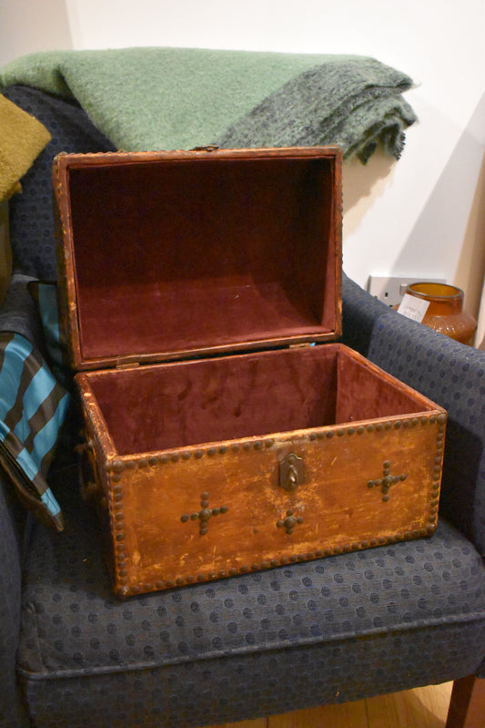 Old Decorative French Chest with Detailing