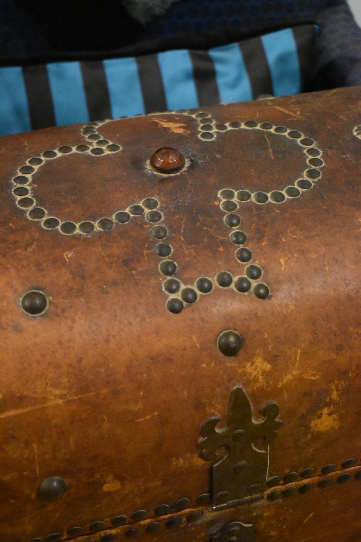 Old Decorative French Chest with Detailing