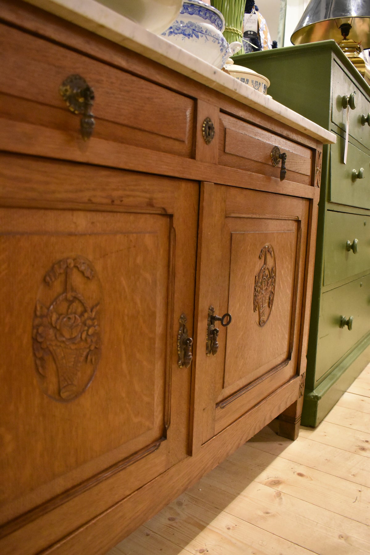 French Marble Topped Washstand