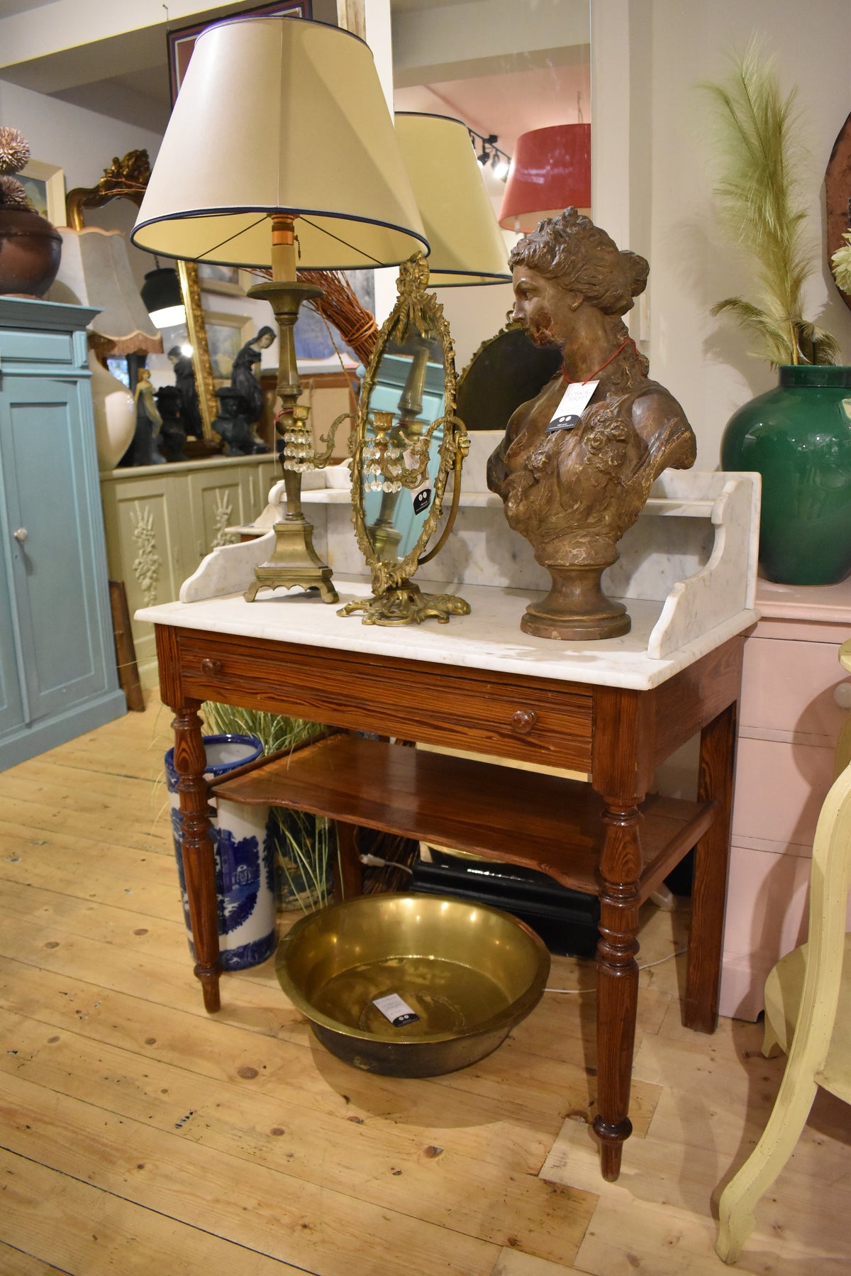 French Marble Topped Washstand