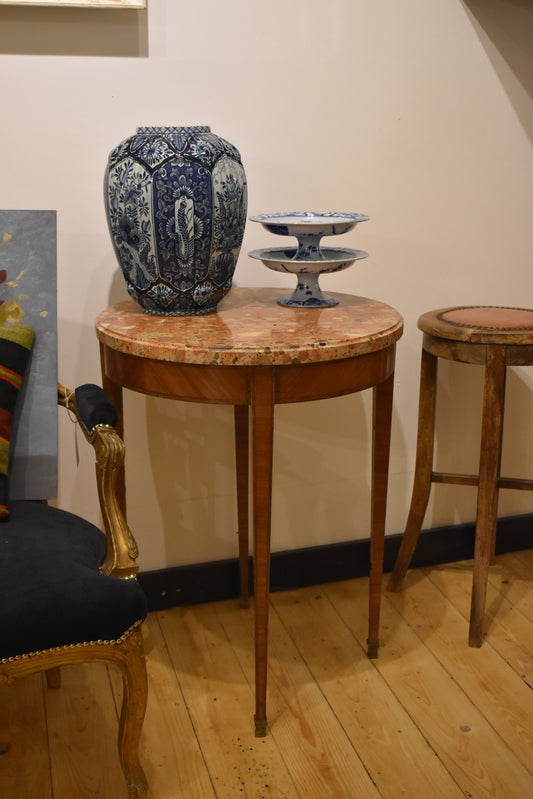 French Marble Topped Lamp Table