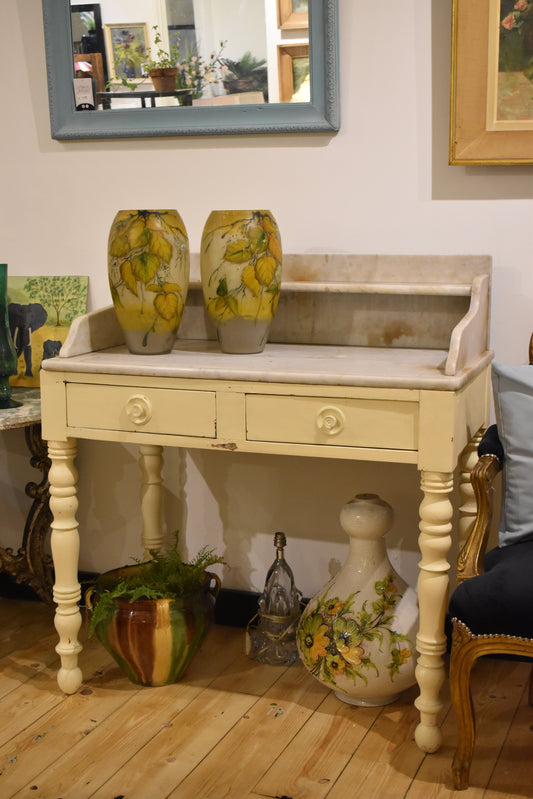 Victorian Marble Topped Wash Stand