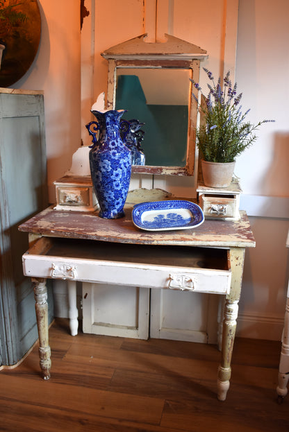 Antique French Table with Mirror