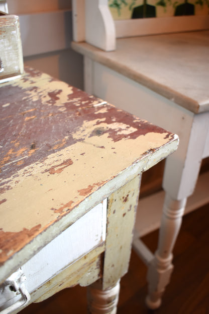 Antique French Table with Mirror