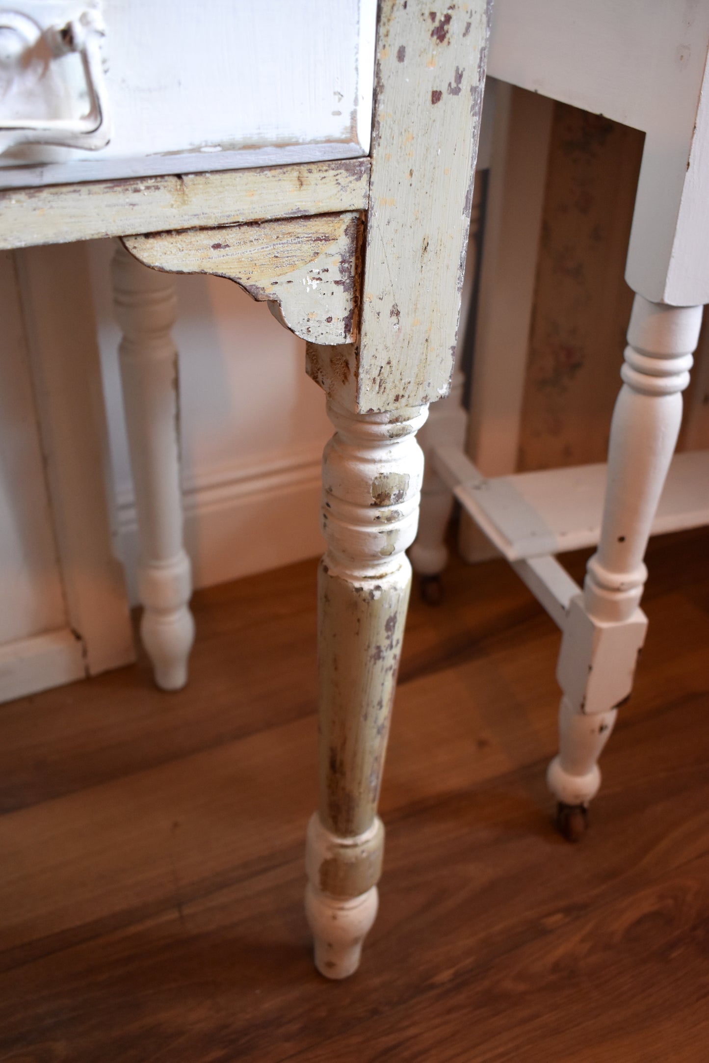 Antique French Table with Mirror