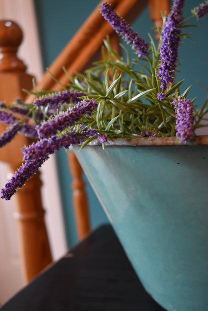 French Galvanised Planter