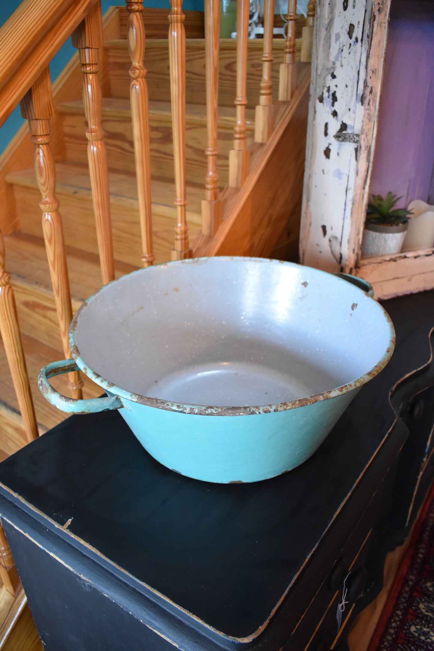 French Galvanised Planter