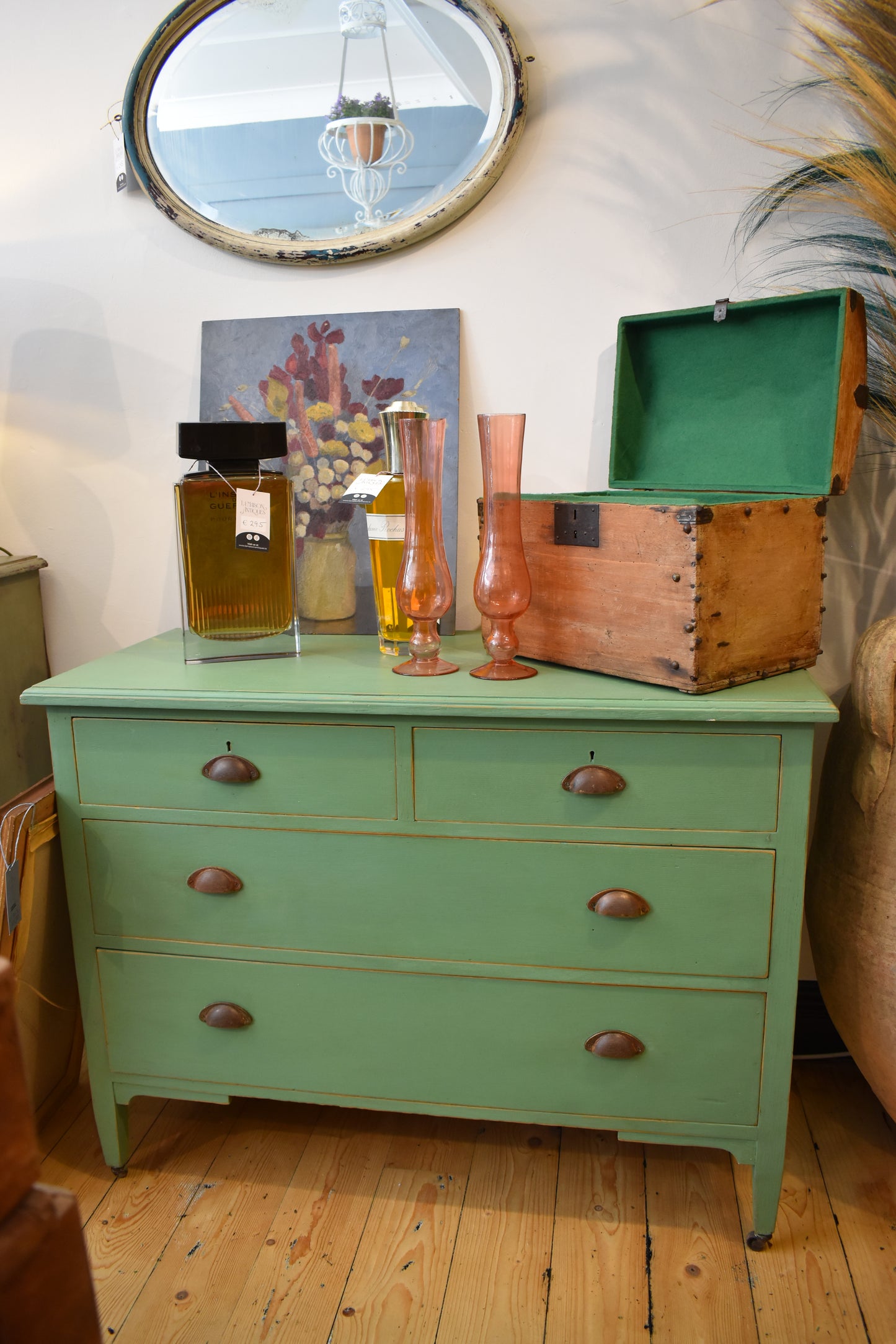 Green Chest of Drawers