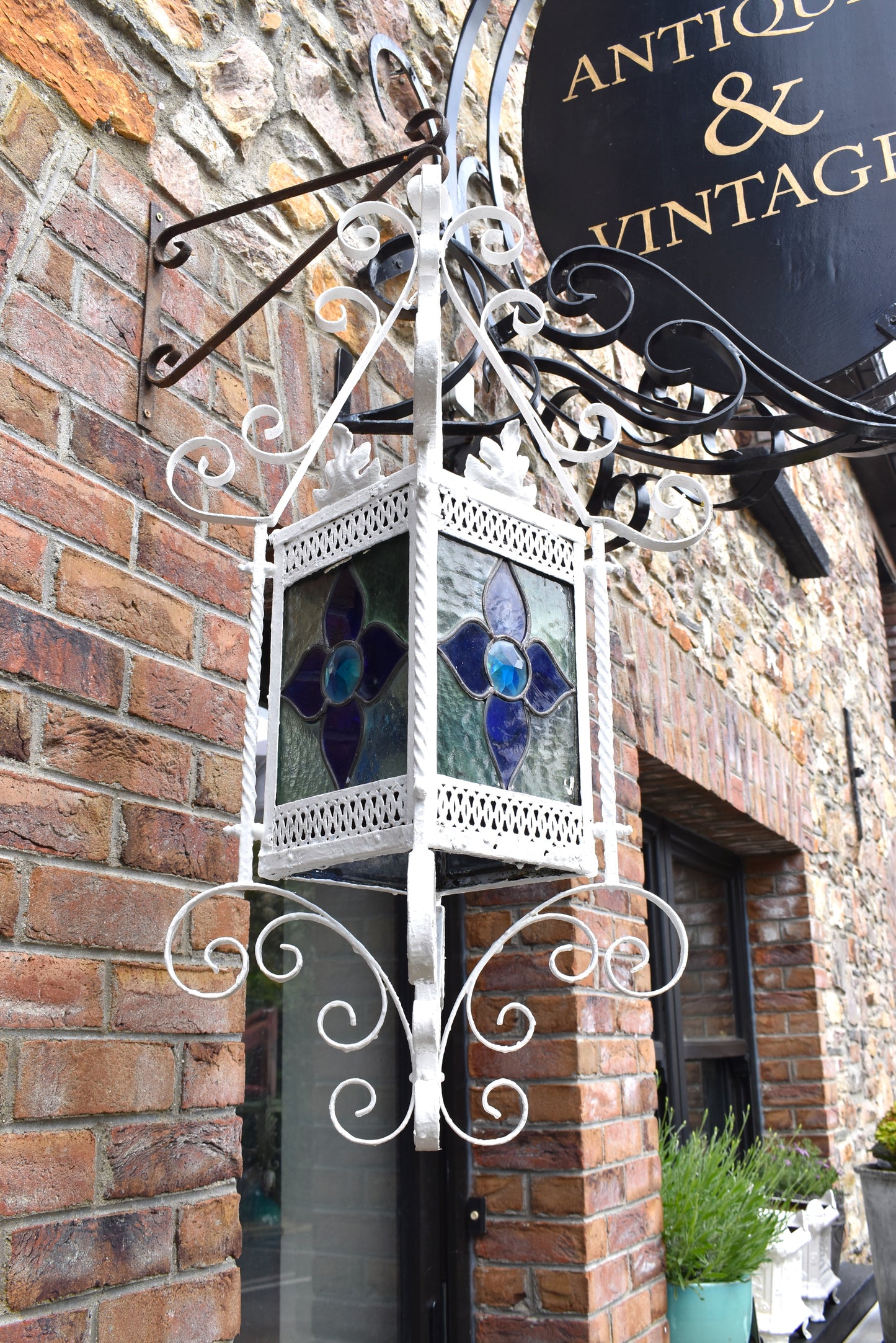 Old French Wrought Iron Lantern