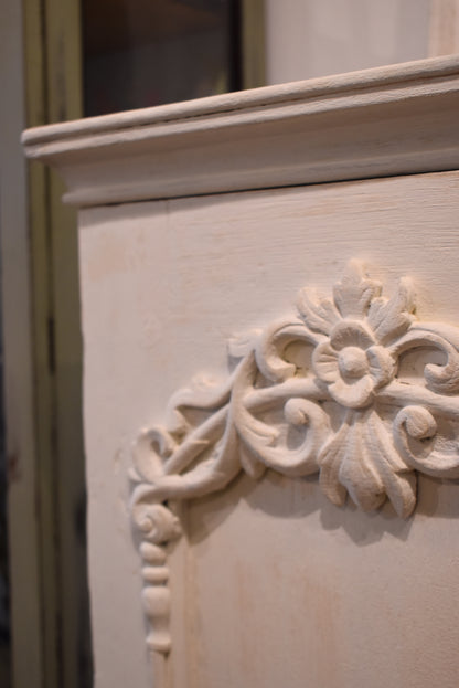 Antique French Cupboard in White